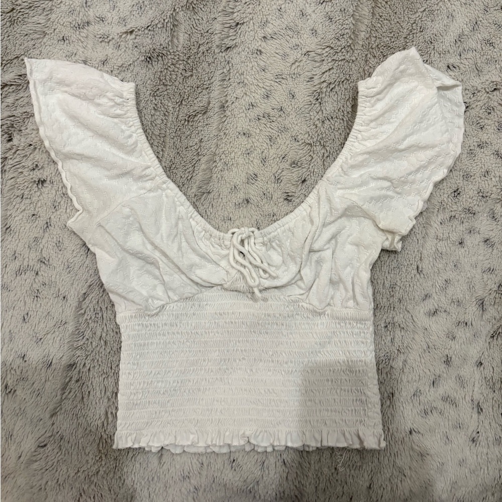 Billabong White Crop Top